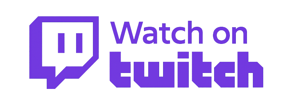 Twitch-Button in typischem Twitch-Lila ohne Hintergrund