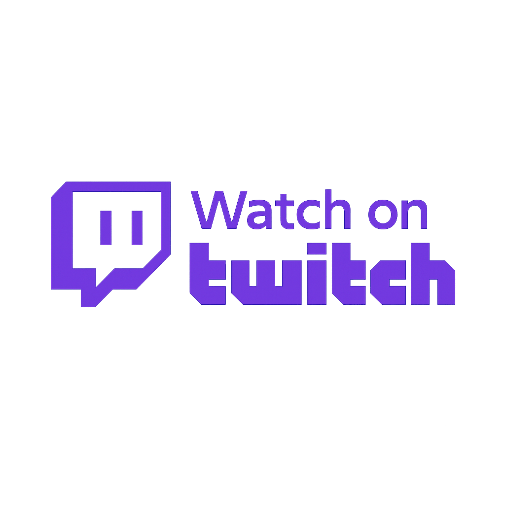 Twitch-Button in typischem Twitch-Lila ohne Hintergrund